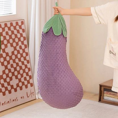 Kawaii giant eggplant plush toy