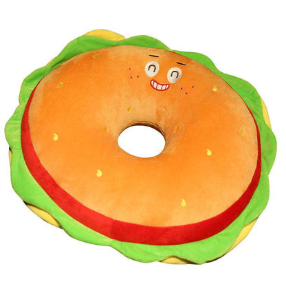 Burger, fries, egg and pizza plush toy