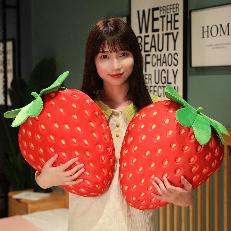 Realistic Giant Strawberry Plush