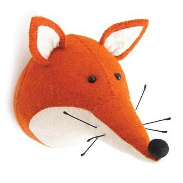 Peluche Renard Animal Tête de Trophée Murale