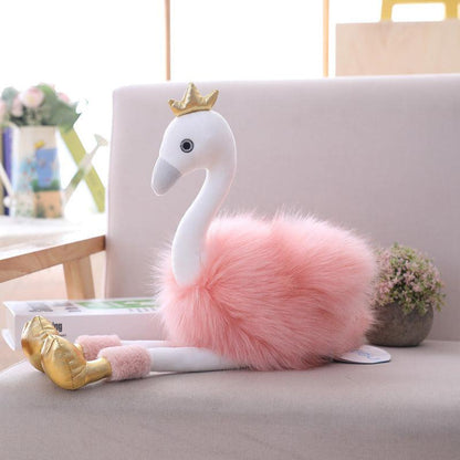 Pink flamingo doll plush toy