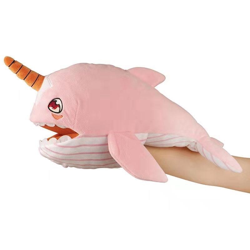 Narwhal Stuffed Animal Hand Puppet