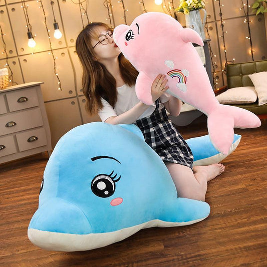 Oreiller en peluche Kawaii Dolphins