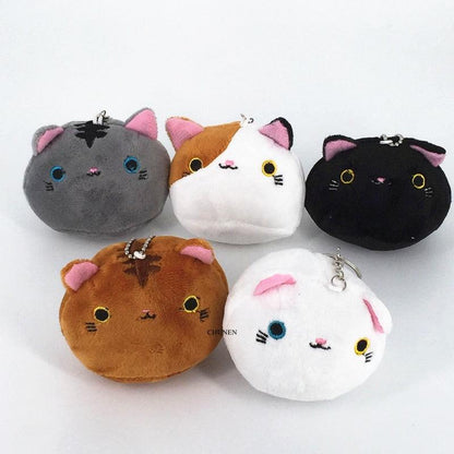 CAT plush keychain, multi-color