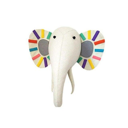 Animal en peluche Tête de Trophée Décoration murale (Eléphant, Zèbre, Ours, Tigre, Girafe)