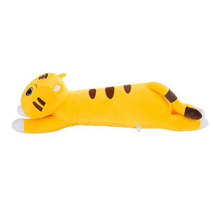 Jouet en peluche tigre géant couché long oreiller