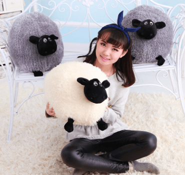 Lamb round ball plush toy