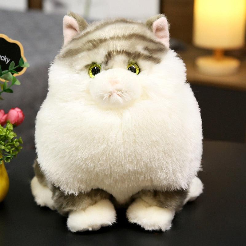 Adorable stuffed fuzzy maned cat