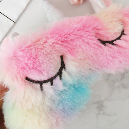 Slippers, masks, drawstring bags, hair bands, unicorn stuffed animals