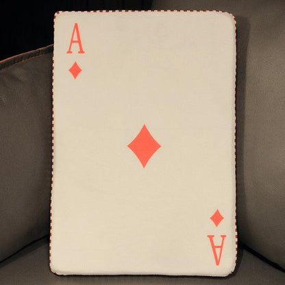 Plush toys in the shape of playing cards