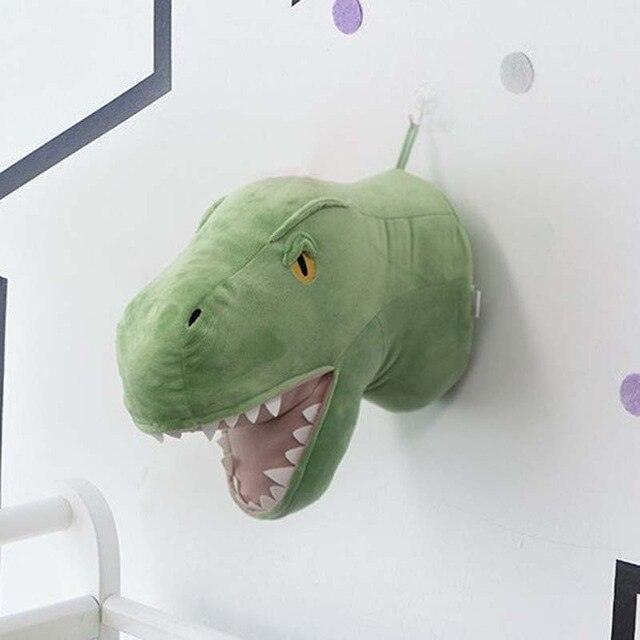 Creative stuffed animal wall decoration for children's room