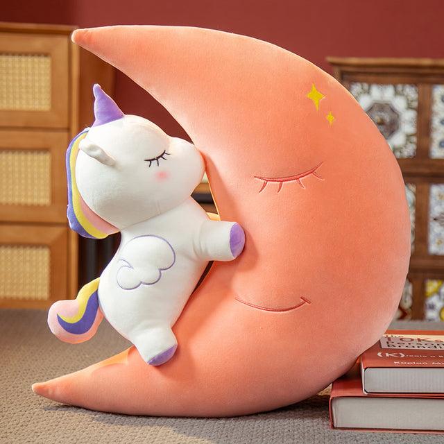 Unicorn and Moon plush toys