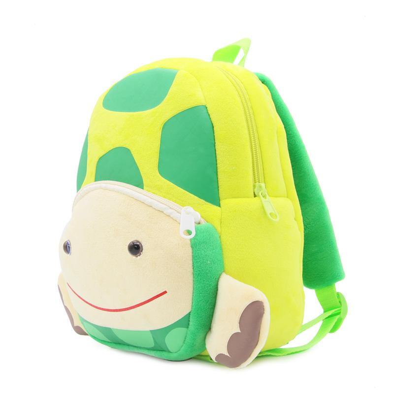 Stuffed animal turtle kindergarten backpack