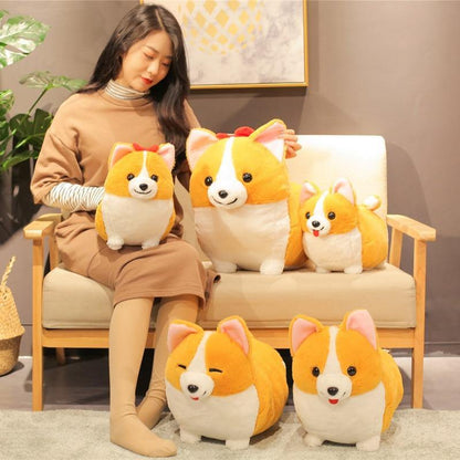 Peluche poupée Corgi Kawaii