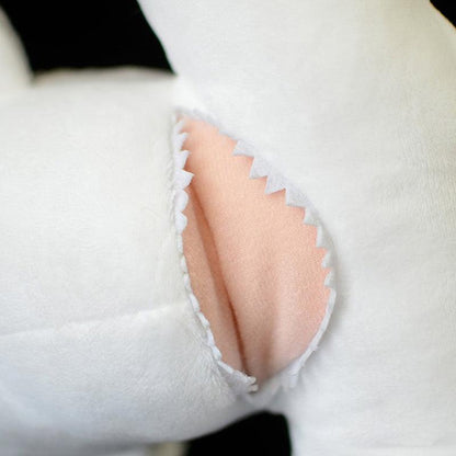 Realistic gray hammerhead shark plush toy