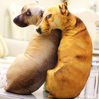 Realistic 3D animal plush toys: Dogs and tiger