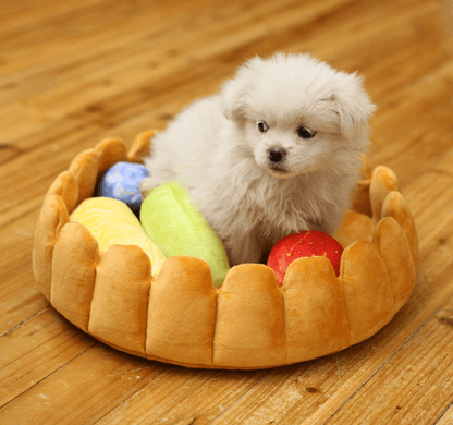 Pineapple-shaped cat and dog bed.