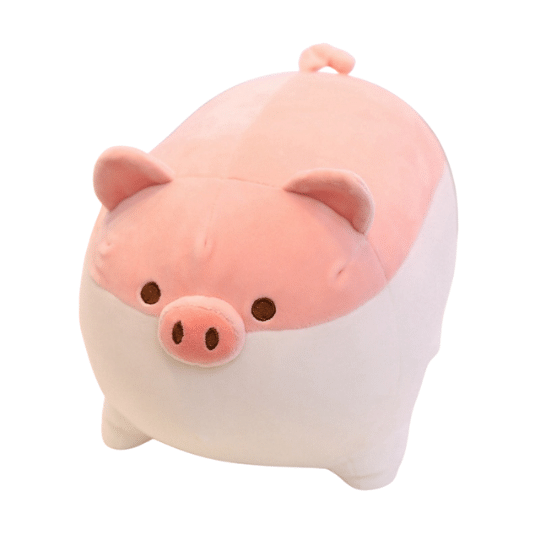 Peluche super mignonne cochon joufflu