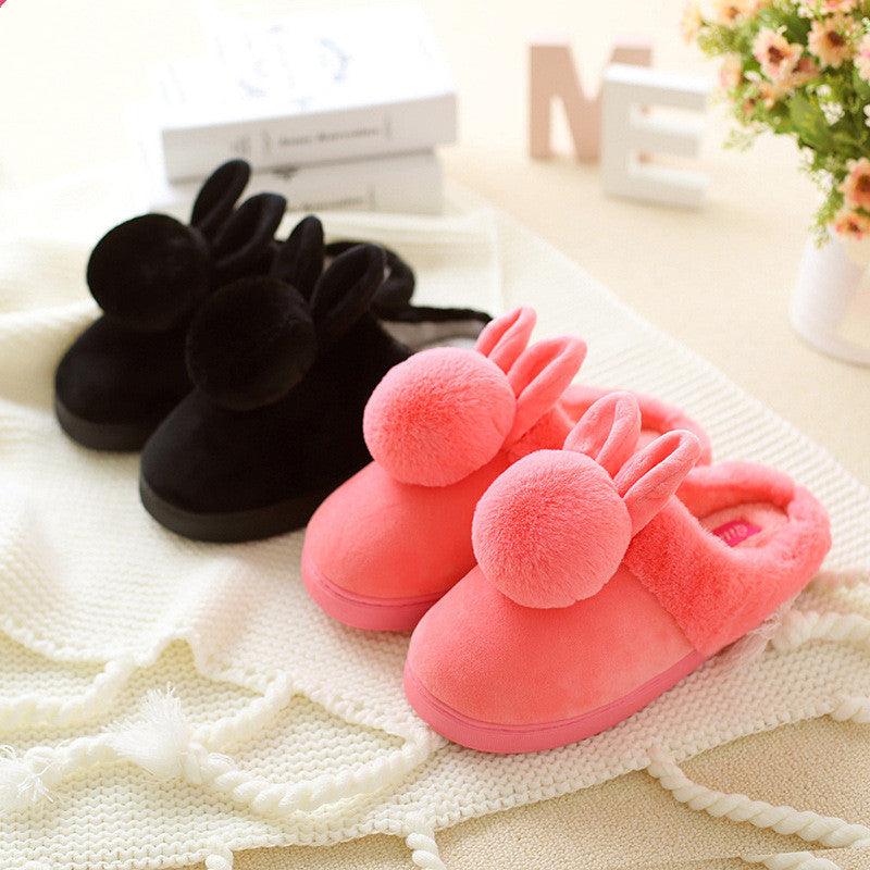 Plush rabbit slipper