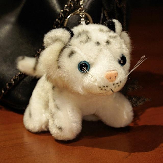 Porte-clés tigre en peluche Kawaii