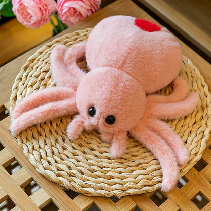 Realistic jumping spider plush toy