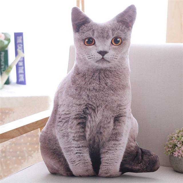 Realistic Simulation Cat Plush Pillow