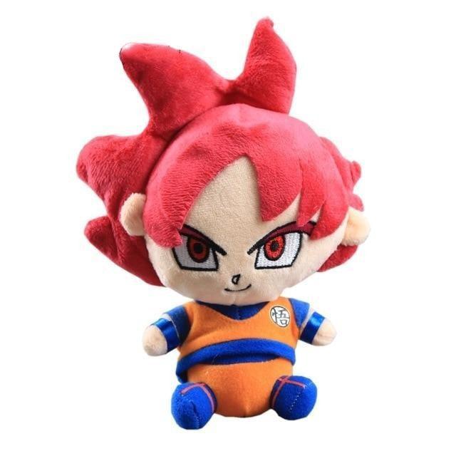 Peluche Dragon Ball Goku Saiyan God - Peluche Center | Boutique Doudou & Peluches
