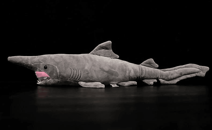 Realistic shark plush toy