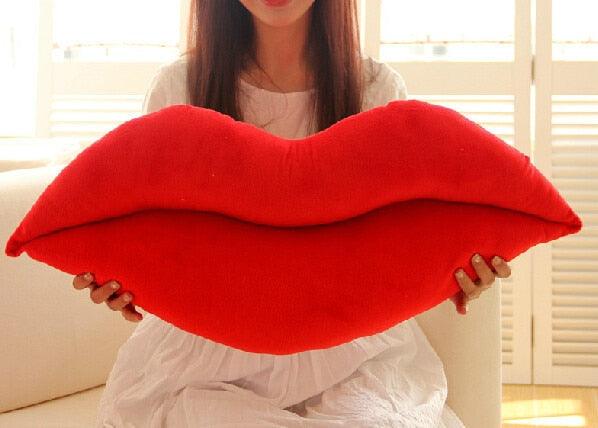 Hilarious and Fun Lip Shaped Plush Sofa Pillow