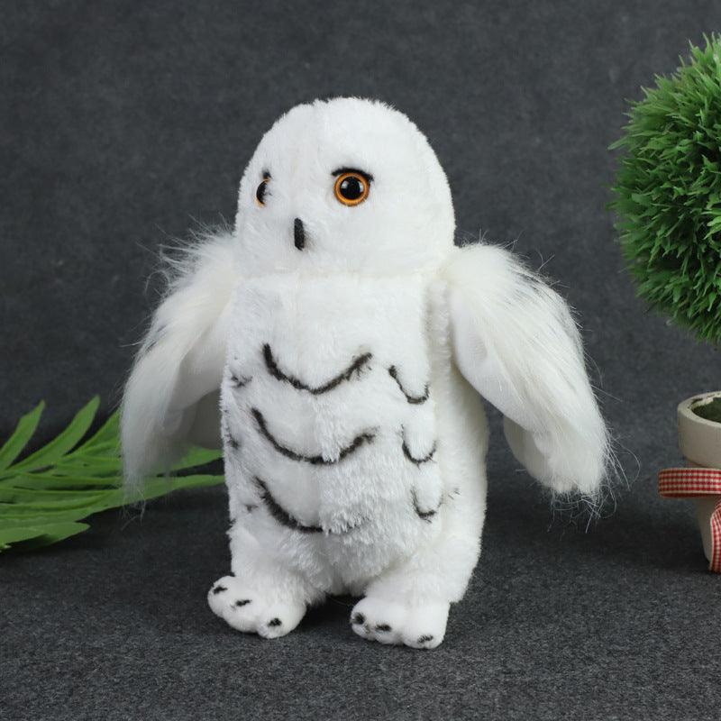 Long Hair White Owl Plush Doll