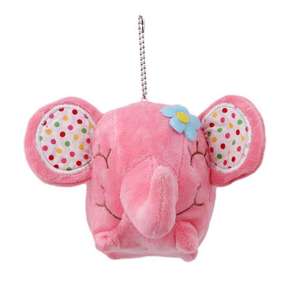 Jouet éléphant fleuri en peluche