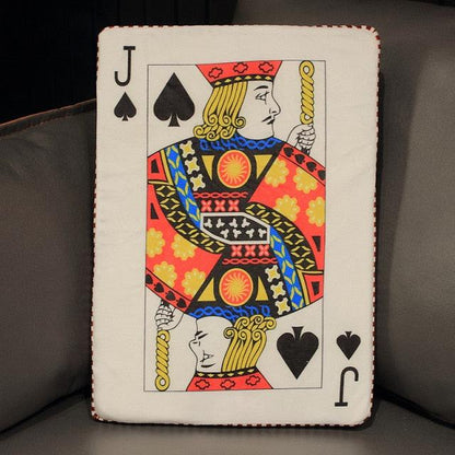 Plush toys in the shape of playing cards