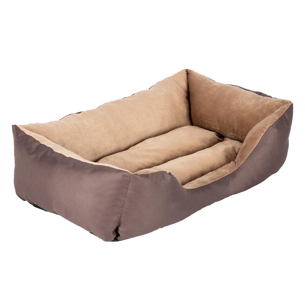 28" Grande Taille Lit de Chien Matelas Coton Marron