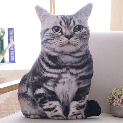 Realistic Simulation Cat Plush Pillow