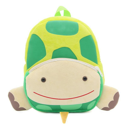 Stuffed animal turtle kindergarten backpack