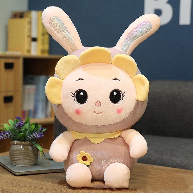 Plush Sunflower Rabbit Doll