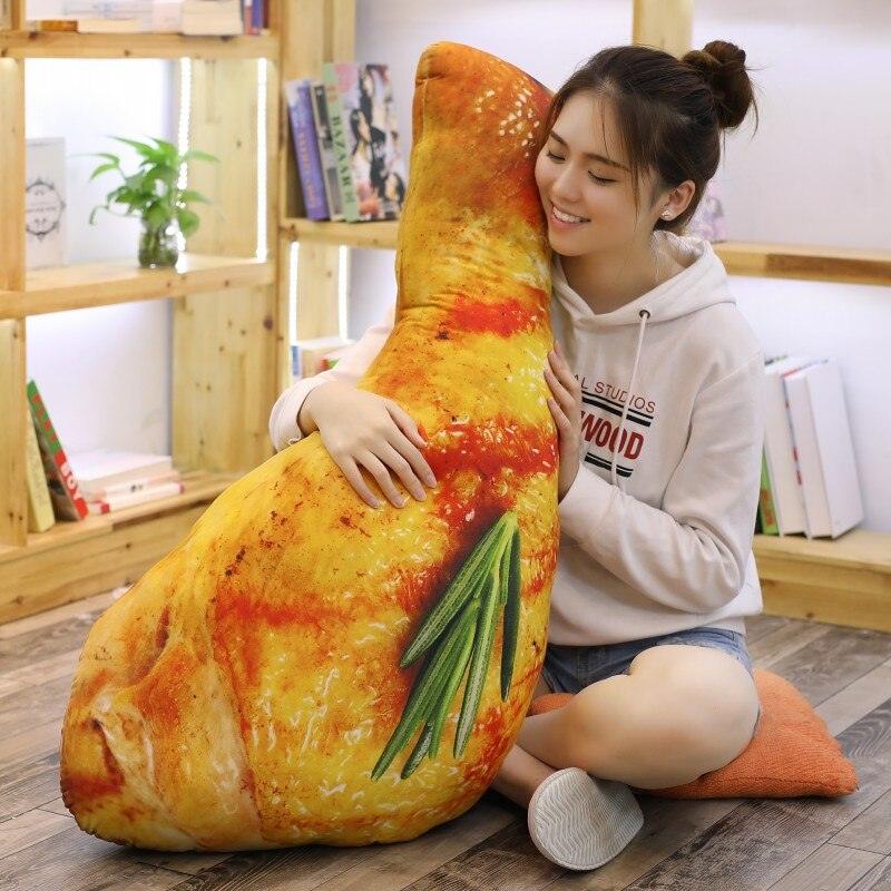 Simulation chicken leg plush toy 27.5" - 35.5".