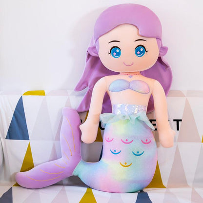 Colorful mermaid soft toys