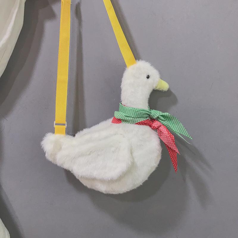 Sac à bandoulière canard en peluche