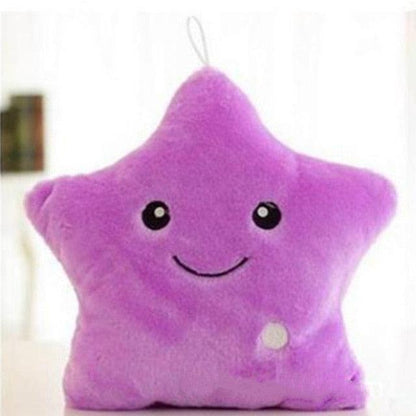Luminous Pillow Star Shape Soft and Cute Plush Luminous Cushion
