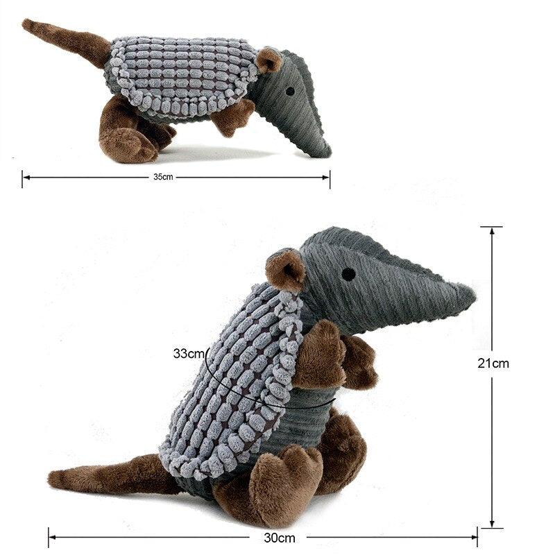 Jouets en peluche pour chien Armadillo