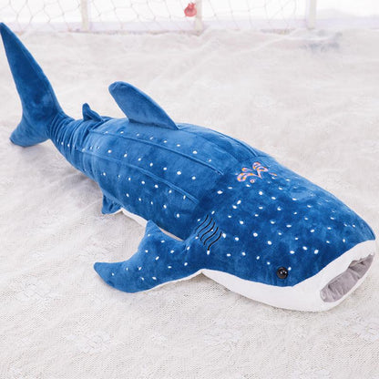 Giant Spotted Blue Whale Plush Toy