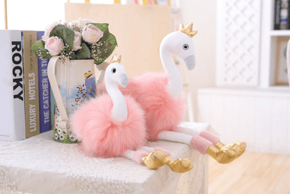 Pink flamingo doll plush toy