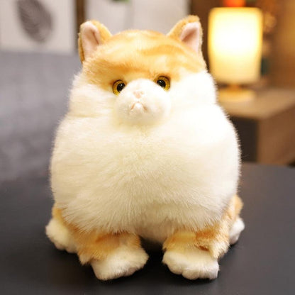 Adorable stuffed fuzzy maned cat