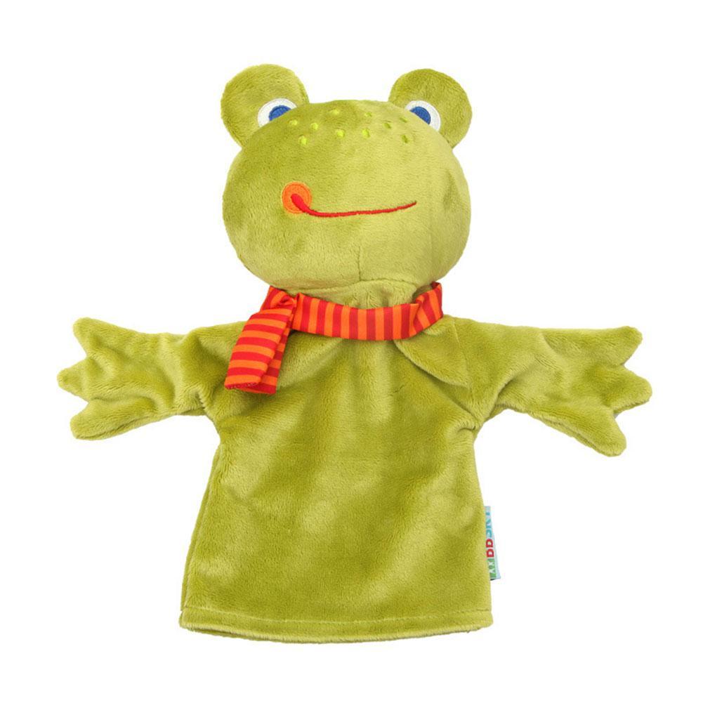 Cartoon hand puppets (monkey, frog, duck)