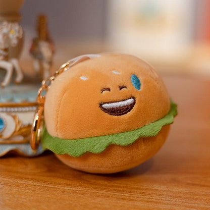 Kawaii Hamburger Keychain Plush