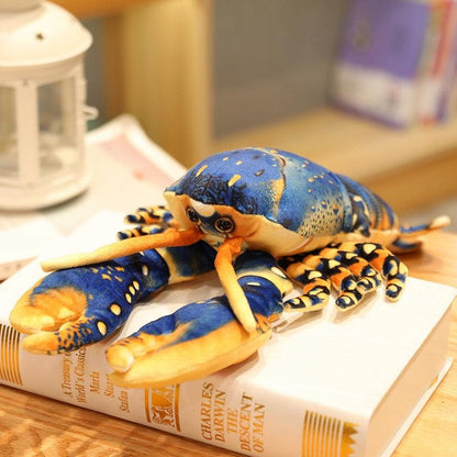 Realistic plush Pinchy the lobster