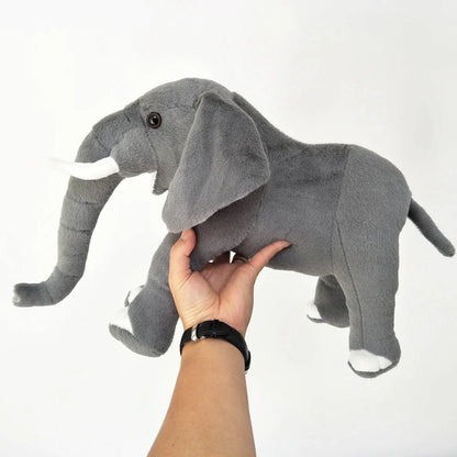 Peluche éléphant d'Afrique réaliste