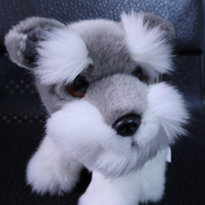 Super cute Schnauzer plush toy