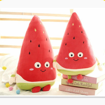 Kawaii smiling watermelon plush toy